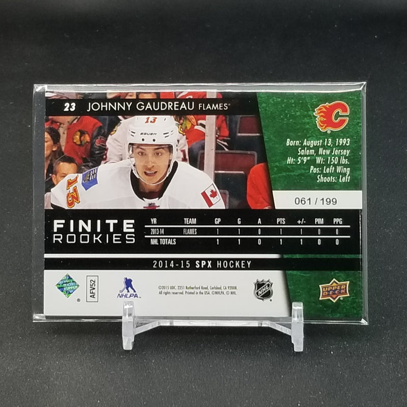 2014 UPPER DECK SPX - FINITE ROOKIES - J. GAUDREAU - #23 - #'D/199 - RC