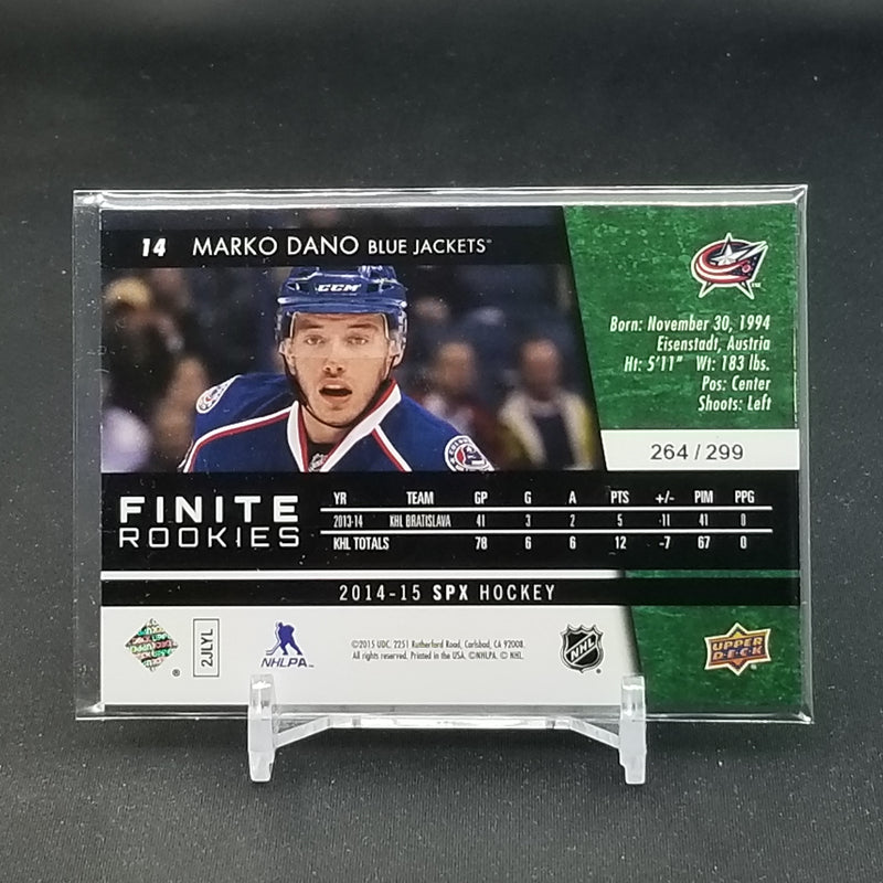2014 UPPER DECK SPX - FINITE ROOKIES - M. DANO - #14 - #'D/299 - RC