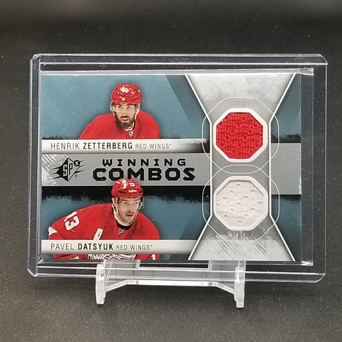 2014 UPPER DECK SPX - WINNING COMBOS - H. ZETTERBERG / P. DATSYUK - #WC-DZ - DUAL RELIC