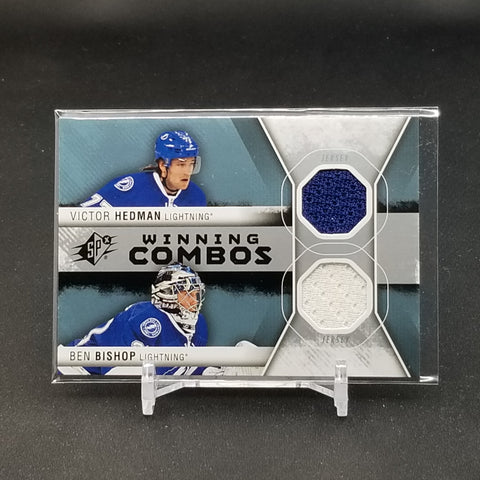 2014 UPPER DECK SPX - WINNING COMBOS - V. HEDMAN / B. BISHOP - #WC-VB - DUAL RELIC