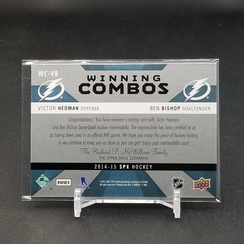 2014 UPPER DECK SPX - WINNING COMBOS - V. HEDMAN / B. BISHOP -