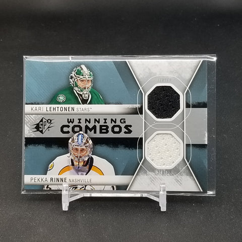 2014 UPPER DECK SPX - WINNING COMBOS - K. LEHTONEN / P. RINNE - #WC-LR - DUAL RELIC