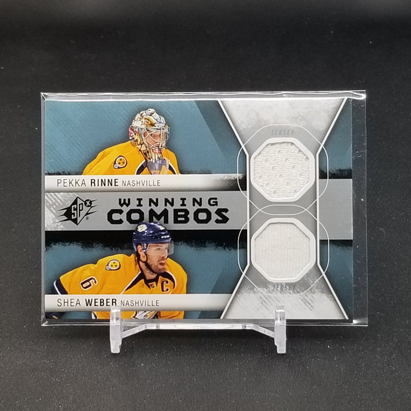 2014 UPPER DECK SPX - WINNING COMBOS - P. RINNE / S. WEBER -