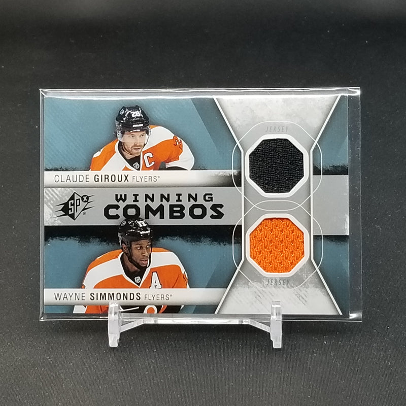 2014 UPPER DECK SPX - WINNING COMBOS - C. GIROUX / W. SIMMONDS -
