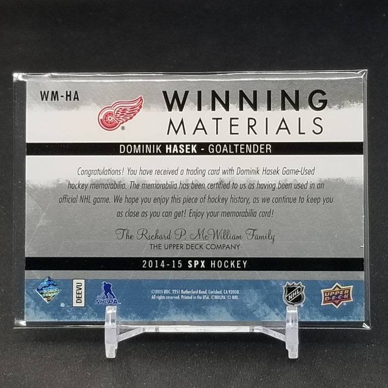 2014 UPPER DECK SPX - WINNING MATERIALS - D. HASEK -