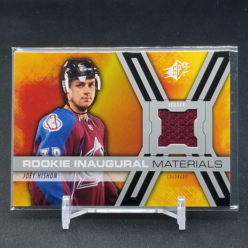 2014 UPPER DECK SPX - ROOKIE INAUGURAL MATERIALS - J. HISHON -