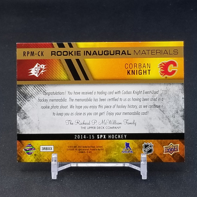 2014 UPPER DECK SPX - ROOKIE INAUGURAL MATERIALS - C. KNIGHT - #RPM-CK - #'D/99 - RELIC - RC