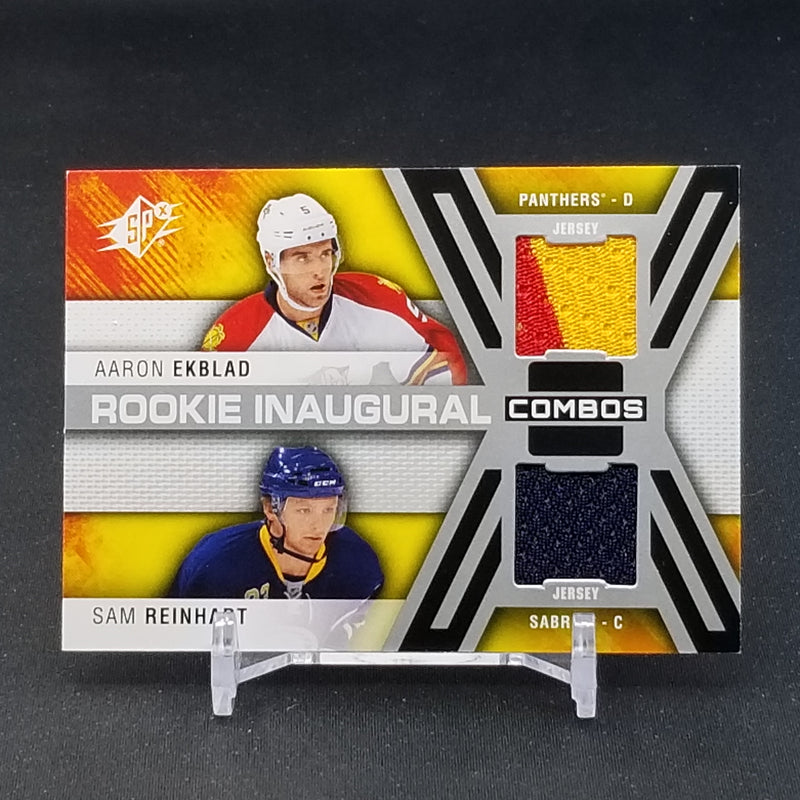 2014 UPPER DECK SPX - ROOKIE INAUGURAL COMBOS - A. EKBLAD / S. REINHART -
