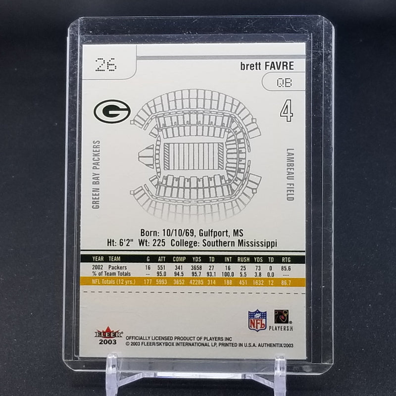 2003 FLEER SKYBOX - B. FAVRE -