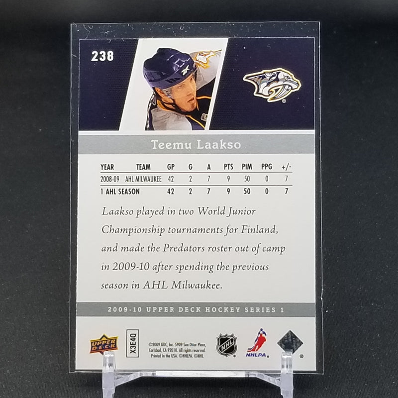 2009 UPPER DECK SERIES ONE - YOUNG GUNS - T. LAAKSO -