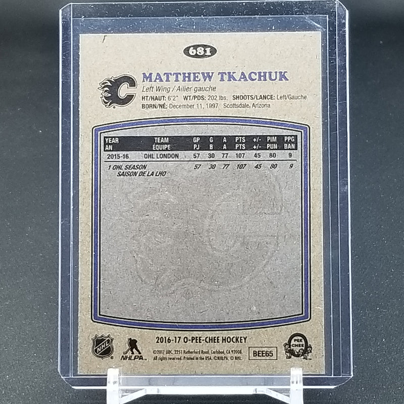2016 UPPER DECK O-PEE-CHEE - RETRO - M. TKACHUK -