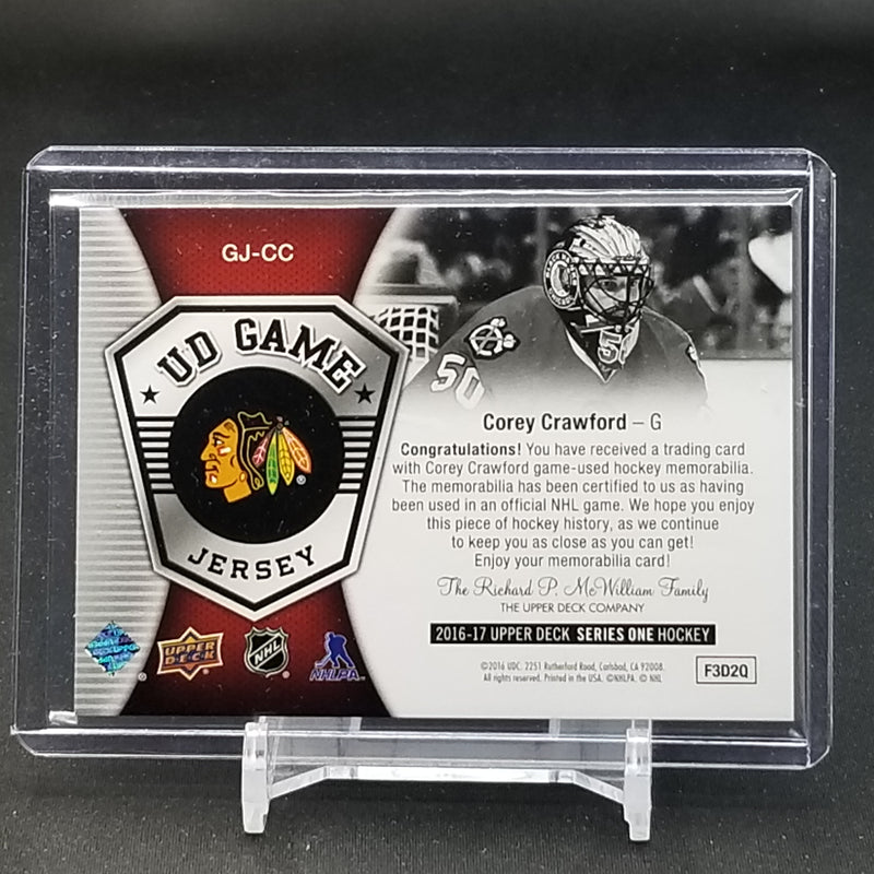 2016 UPPER DECK SERIES ONE - UD GAME JERSEY - C. CRAWFORD