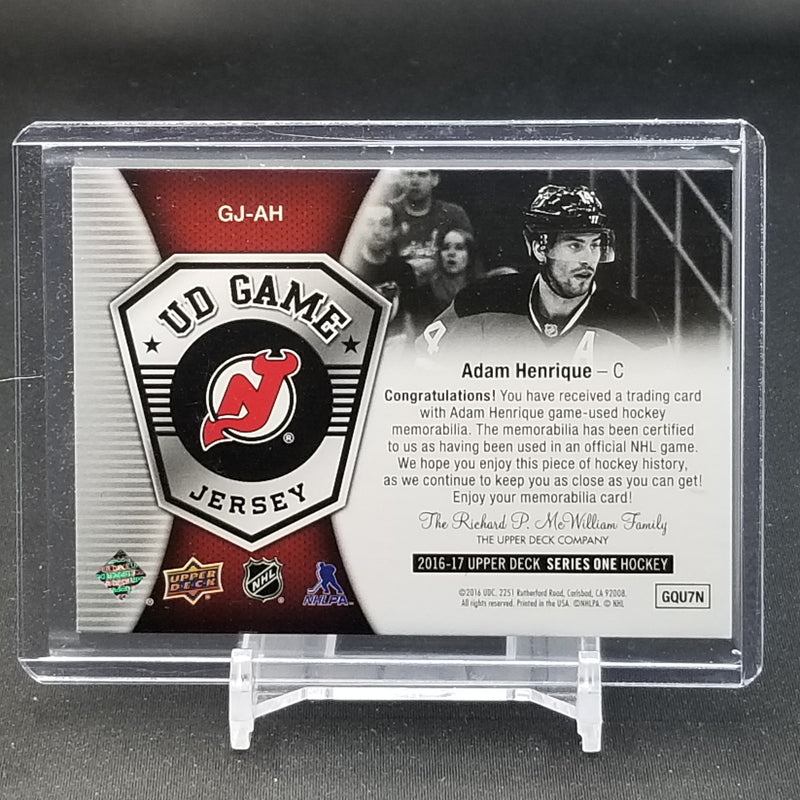 2016 UPPER DECK SERIES ONE - UD GAME JERSEY - A. HENRIQUE -