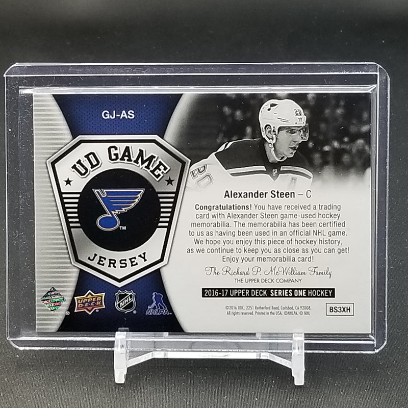 2016 UPPER DECK SERIES ONE - UD GAME JERSEY - A. STEEN -