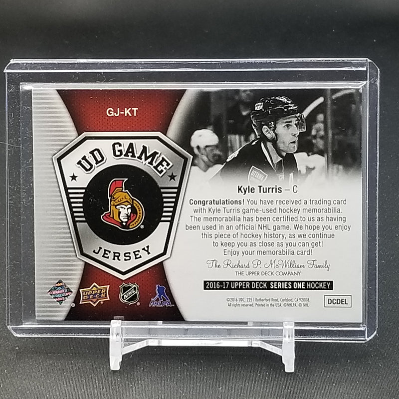 2016 UPPER DECK SERIES ONE - UD GAME JERSEY - K. TURRIS -