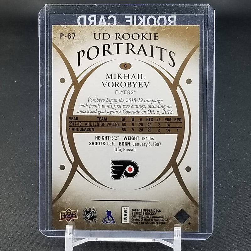 2018 UPPER DECK SERIES TWO - UD ROOKIE PORTRAITS - M. VOROBYEV - #P-67 - #'D/99