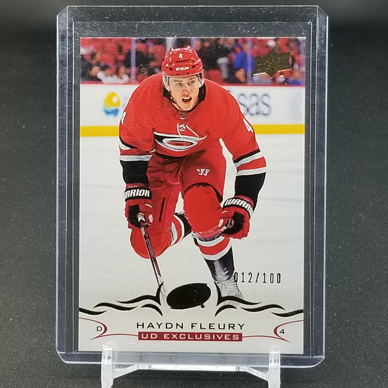 2018 UPPER DECK SERIES ONE - UD EXCLUSIVES - H. FLEURY - #34 - #'D/100