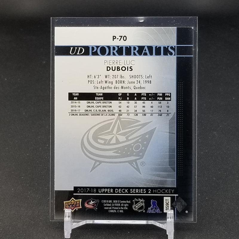 2017 UPPER DECK SERIES TWO - UD PORTRAITS - P. DUBOIS -