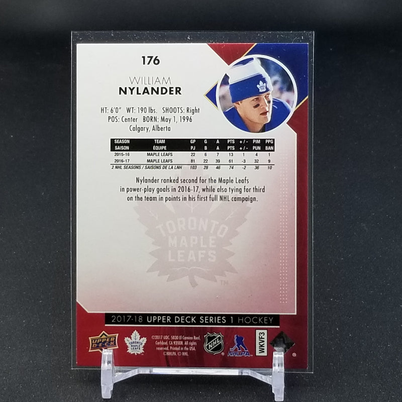 2017 UPPER DECK SERIES ONE - UD EXCLUSIVES - W. NYLANDER - #176 - #'D/100