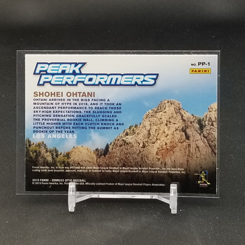 2019 PANINI DONRUSS OPTIC - PEAK PERFORMERS - S. OHTANI -