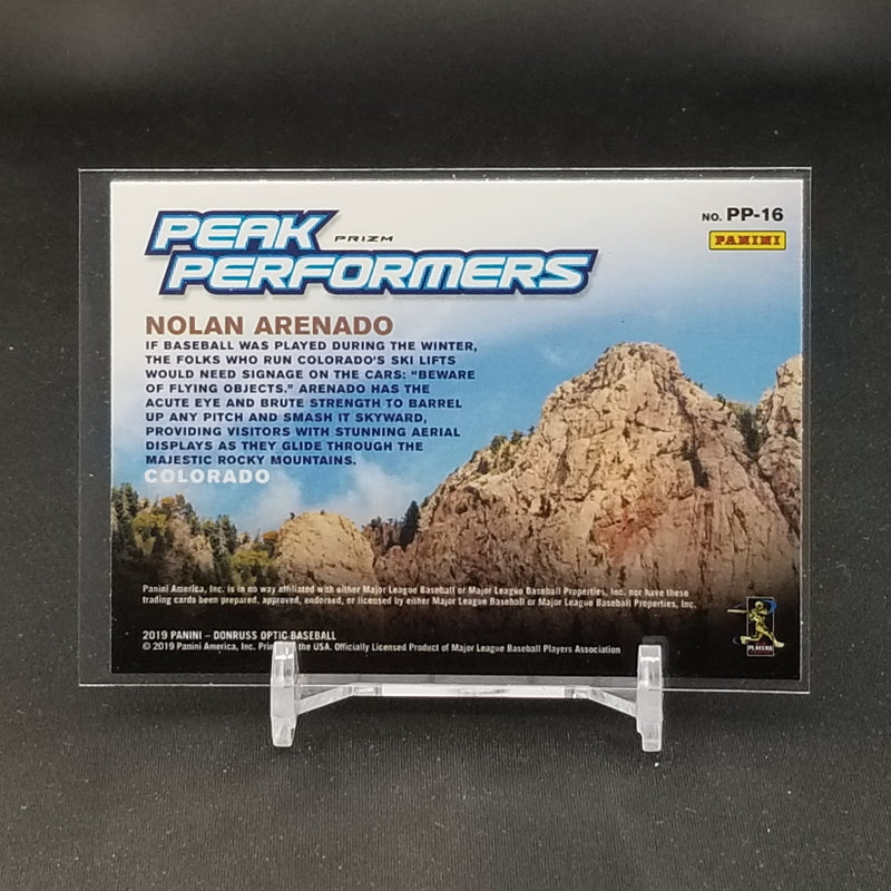 2019 PANINI DONRUSS OPTIC - PEAK PERFORMERS - PRIZM - N. ARENADO -