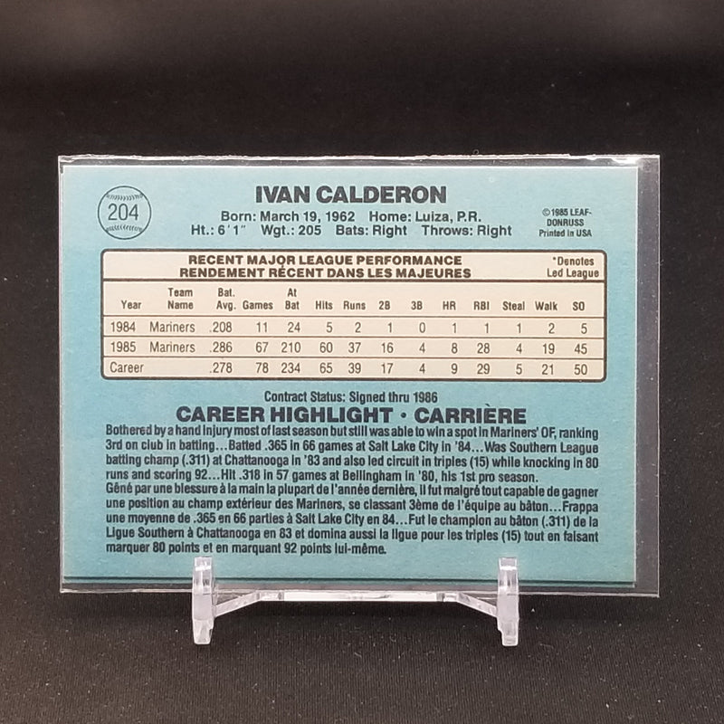 1985 LEAF - I. CALDERON -