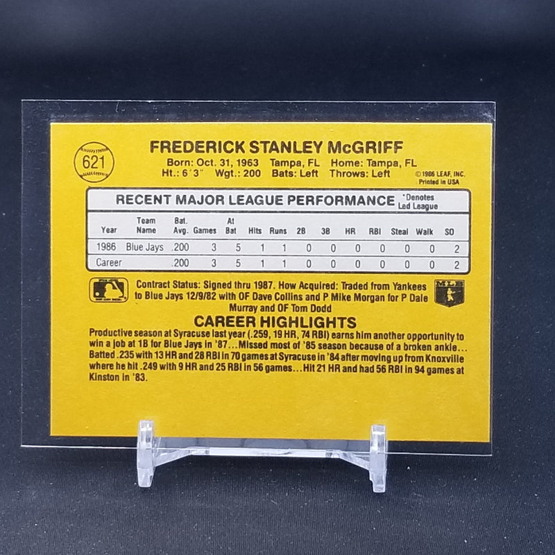 1986 LEAF - F. MCGRIFF -
