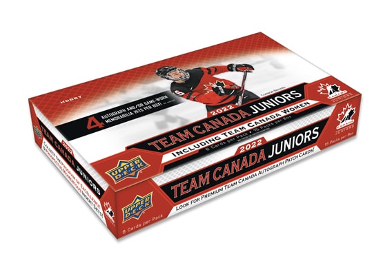 2022 UPPER DECK TEAM CANADA WORLD JUNIORS HOCKEY HOBBY BOX