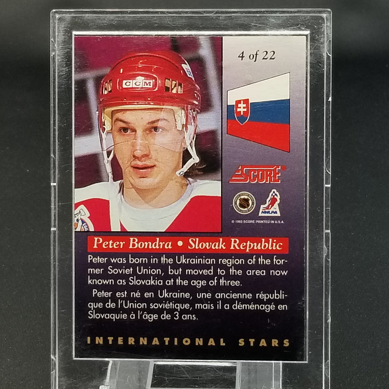 1993 SCORE - INTERNATIONAL STARS - P. BONDRA -