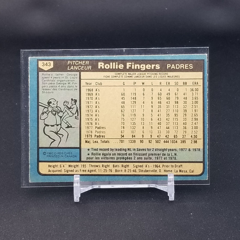 1980 O-PEE-CHEE  - R. FINGERS -