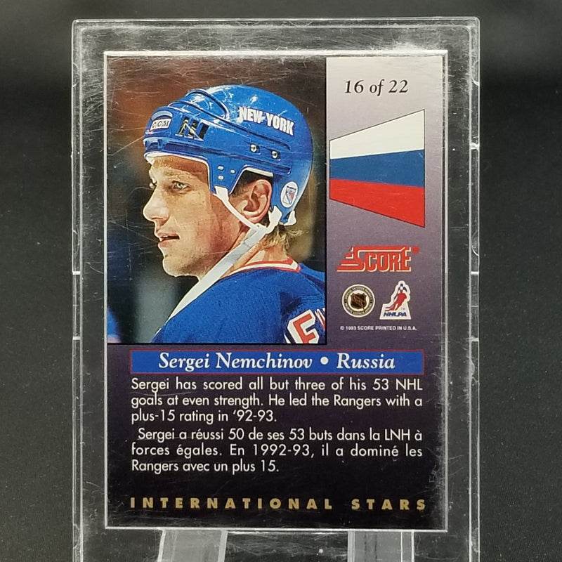1993 SCORE - INTERNATIONAL STARS - S. NEMCHINOV -