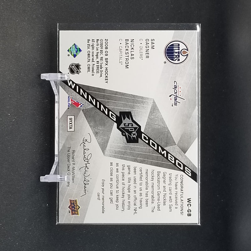 2008 UPPER DECK SPX - S. GAGNER/ N. BACKSTROM -
