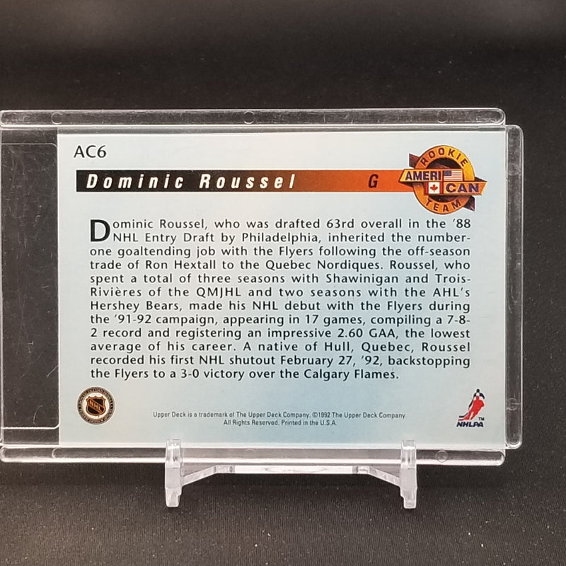 1992 UPPER DECK - AMERI/CAN HOLOGRAM - D. ROUSSEL -