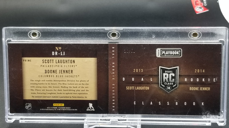 2013 PANINI PLAYBOOK - DUAL ROOKIE CLASS - S. LAUGHTON / B. JENNER - #DR-LJ - #'D/50 - DUAL RELIC - RC