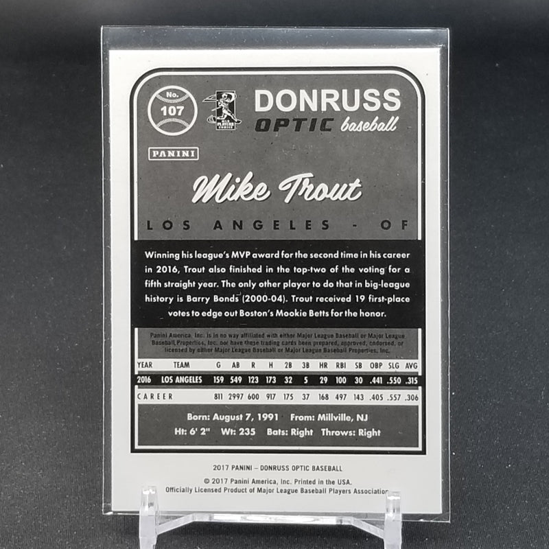 2017 PANINI DONRUSS OPTIC - M. TROUT -