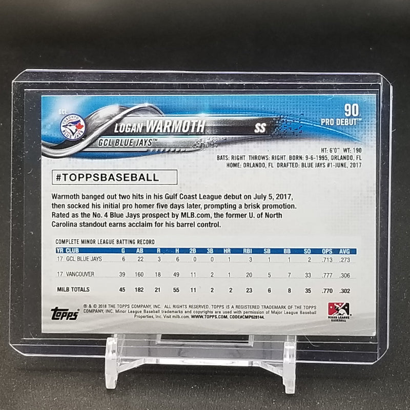 2018 TOPPS PRO DEBUT - L. WARMOUTH -
