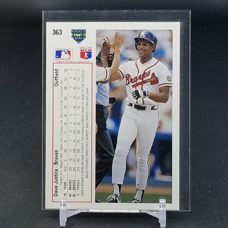 1990 UPPER DECK - D. JUSTICE -