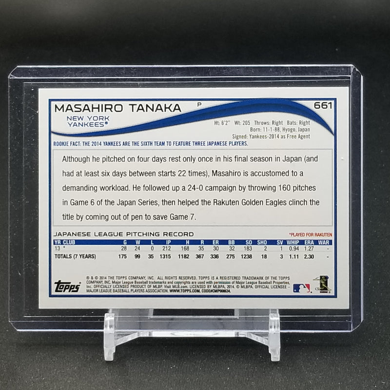 2014 TOPPS - M. TANAKA -