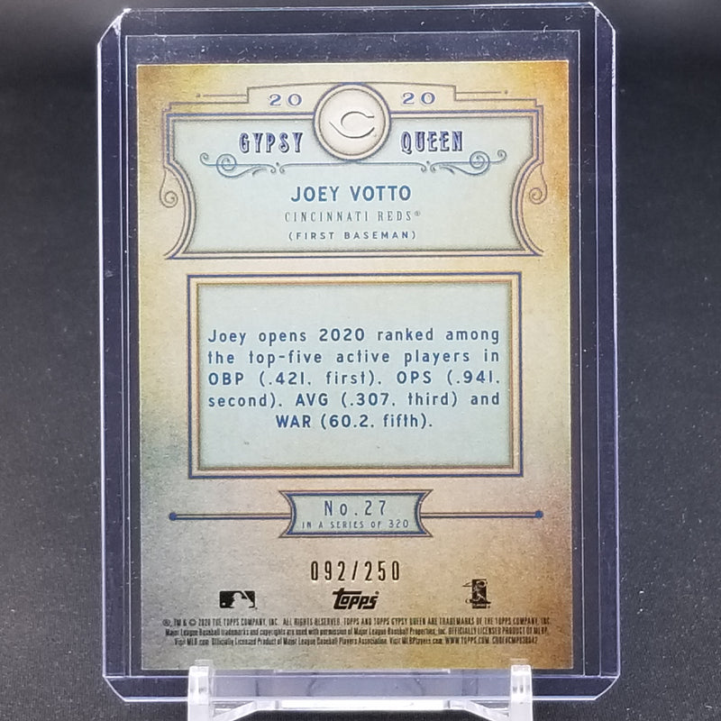 2020 TOPPS GYPSY QUEEN - BLUE - J. VOTTO - #27 - #'D/250
