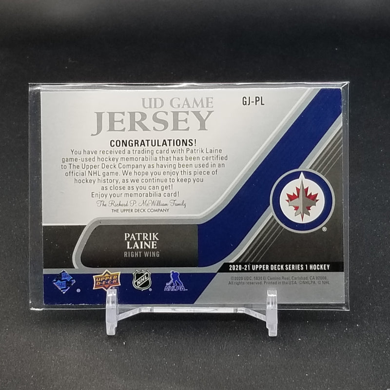 2020 UPPER DECK SERIES ONE - UD GAME JERSEY - P. LAINE -