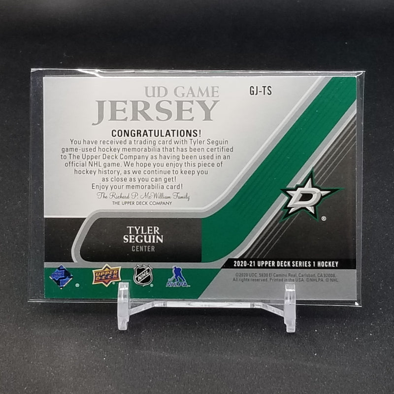 2020 UPPER DECK SERIES ONE - UD GAME JERSEY - T. SEGUIN -