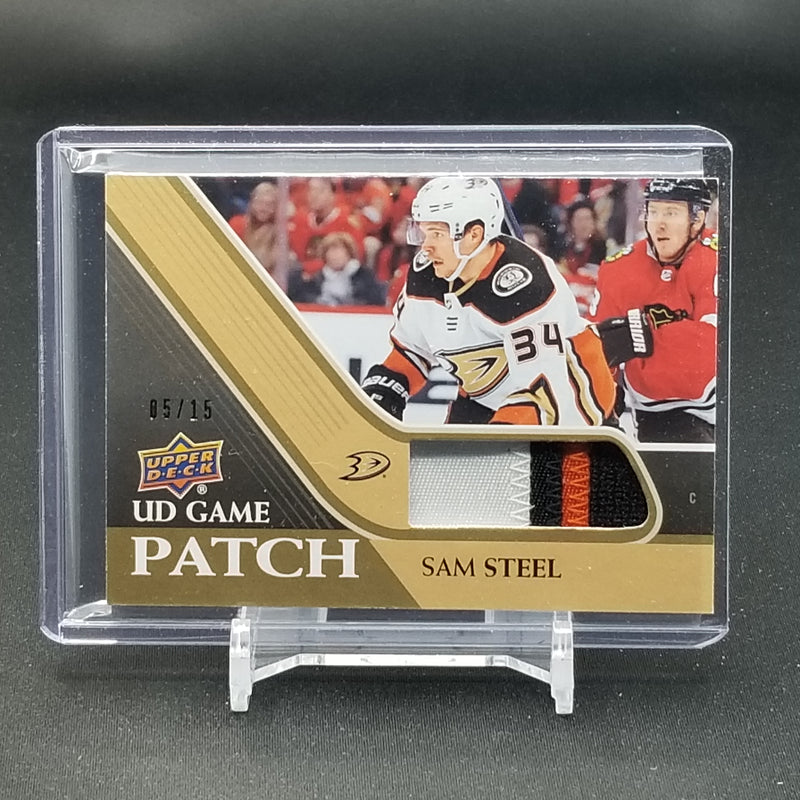 2020 UPPER DECK SERIES ONE - UD GAME PATCH - S. STEEL - #GJ-SS - #'D/15 - RELIC