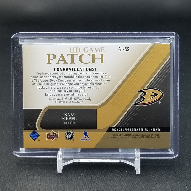 2020 UPPER DECK SERIES ONE - UD GAME PATCH - S. STEEL - #GJ-SS - #'D/15 - RELIC