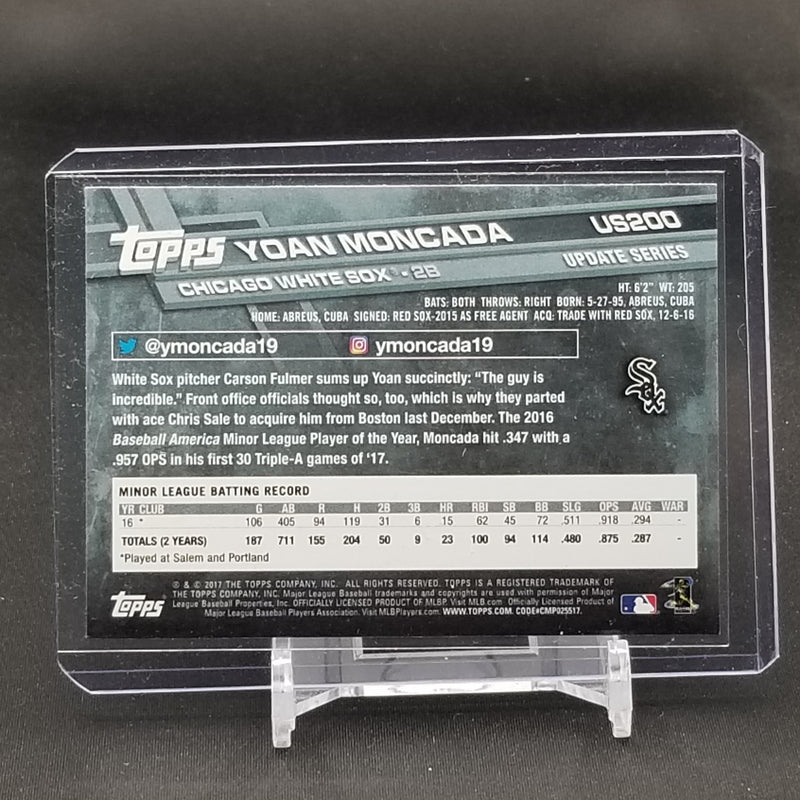 2017 TOPPS UPDATE SERIES - Y. MONCADA -
