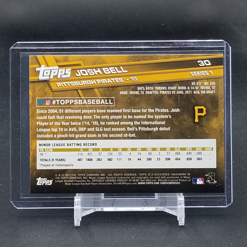 2017 TOPPS SERIES ONE - PHOTO VARIATION - J. BELL -