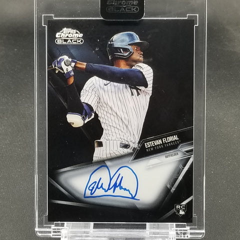 2021 TOPPS CHROME BLACK - E. FLORIAL - #CBA-EF - AUTOGRAPH - RC