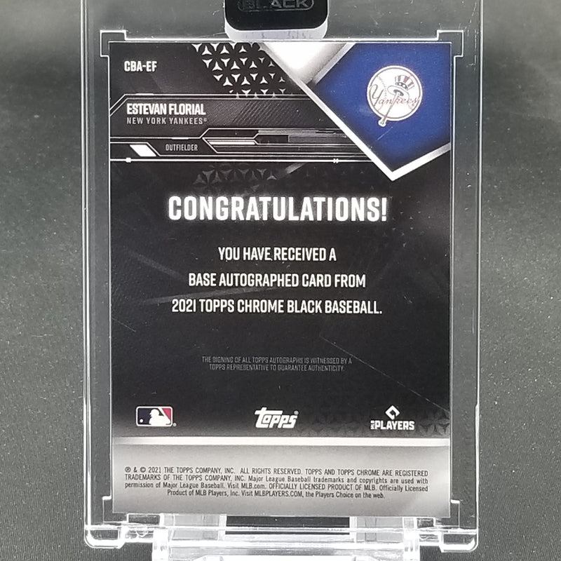 2021 TOPPS CHROME BLACK - E. FLORIAL -