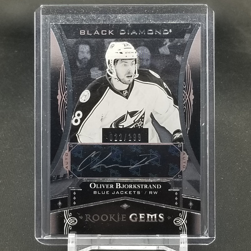 2016 UPPER DECK BLACK DIAMOND - ROOKIE GEMS - O. BJORKSTRAND - #RG-08 - #'D/199 - AUTOGRAPH - RC