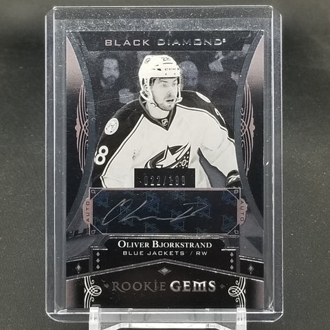 2016 UPPER DECK BLACK DIAMOND - ROOKIE GEMS - O. BJORKSTRAND - #RG-08 - #'D/199 - AUTOGRAPH - RC