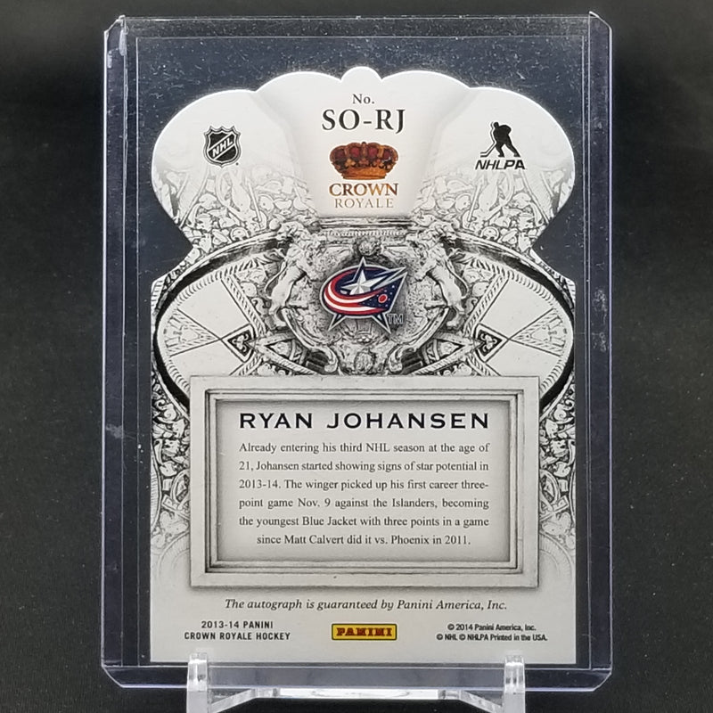 2013 PANINI CROWN ROYALE - SOVEREIGN SIGS - DIE CUT - R. JOHANSEN -
